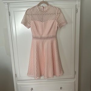 Ted Baker high neck baby pink dress UK size 1 (Small)